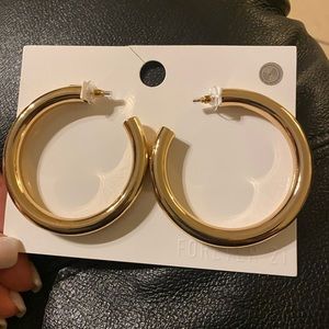 Forever 21 Gold Hoops